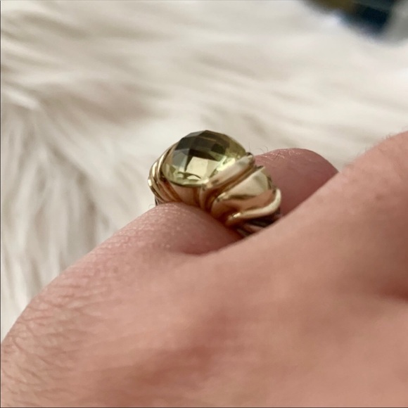 Rare, retired David Yurman lemon citrine ring - Picture 2 of 12